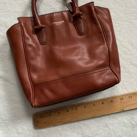 Coach Medium Leather Crossbody Tote - Picture 5 of 11